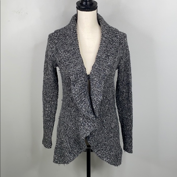 Banana Republic Sweaters - Banana Republic knit gray ruffle cardigan -XS